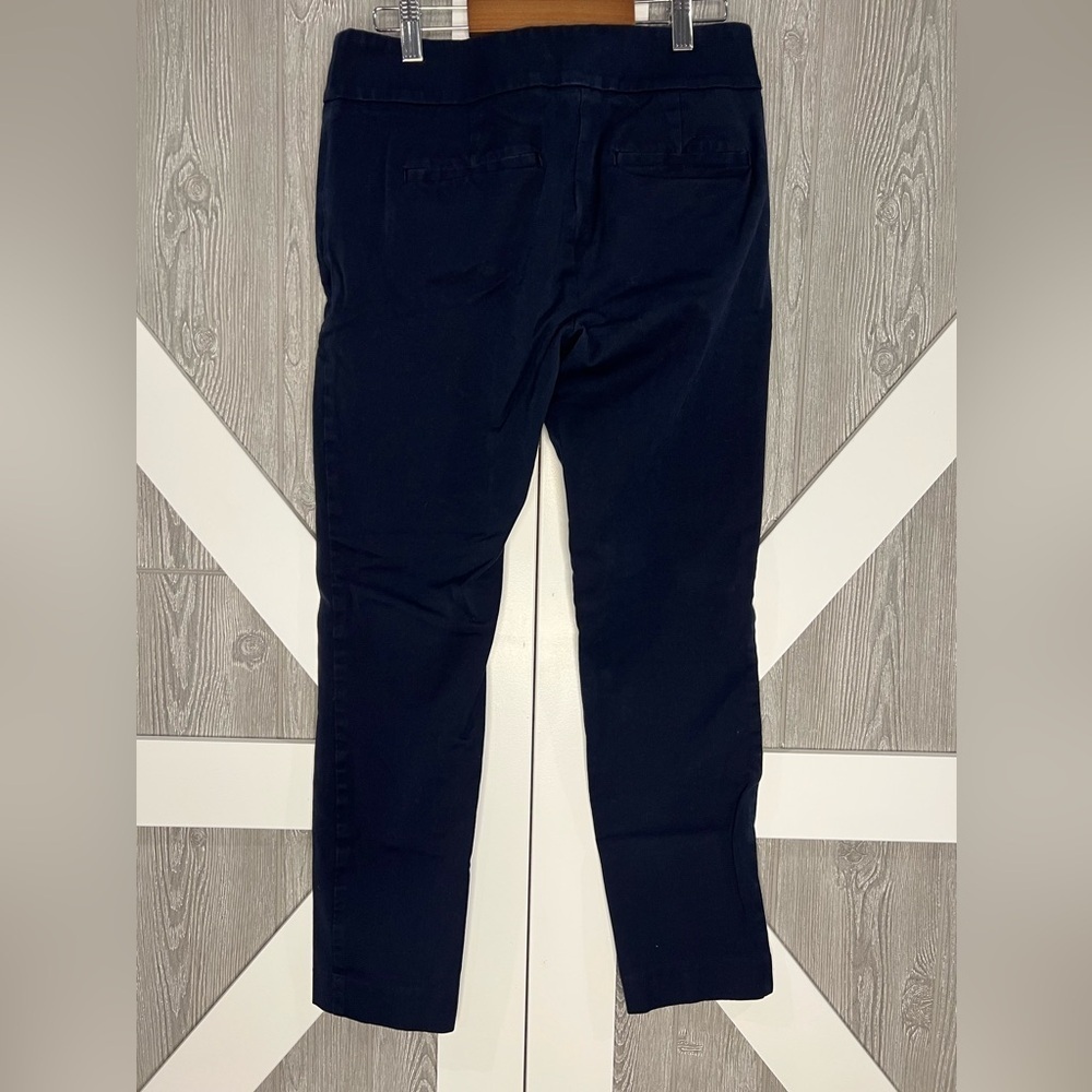 D22.08 Loft Outlet Women's Zip Pocket Modern Skinny Ankle Navy Pants 4 - Picture 4 of 8